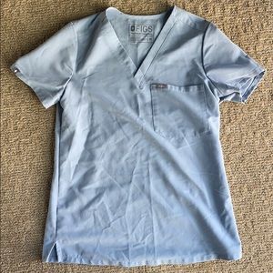 FIGS XS - DUSTY BLUE CATARINA Scrub top - LIMITED!